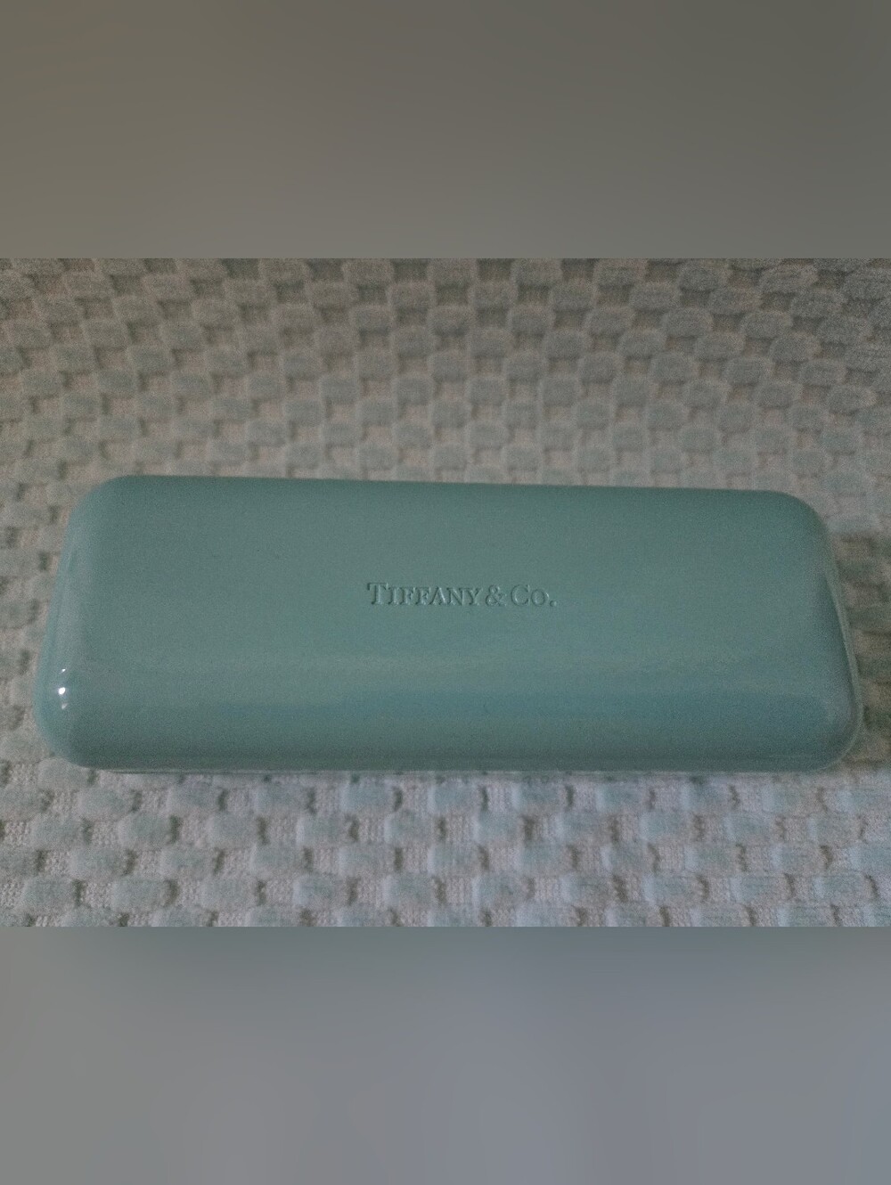 Tiffany & Co. Blue Glass Case